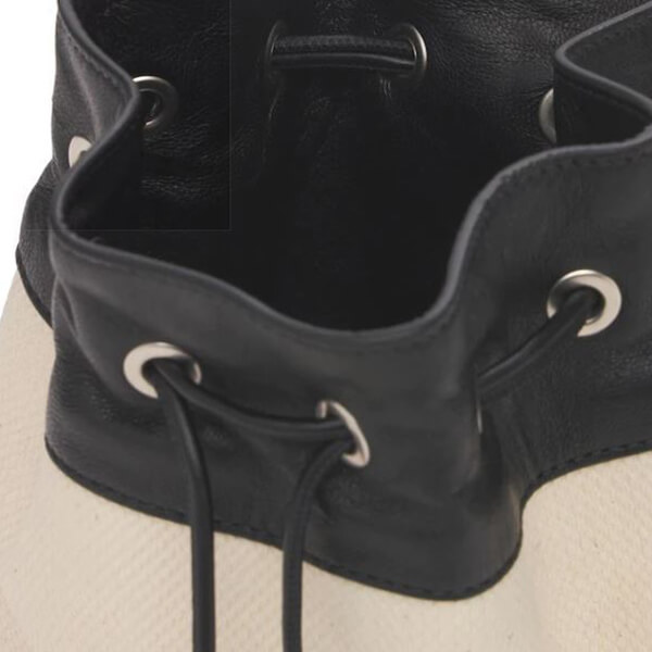 JIL SANDER+☆ロゴ ドローストリング キャンバス ポーチバッグ